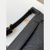 Louis Vuitton Best Quality Monogram Empreinte Bumbag M44812 Black/Cream