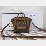 Designer Best Quality Celine Brown/Green Luggage Bags For Sale