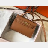 Camel Mini Kelly Best Quality Hermes Handbags