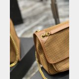 Saint Laurent 633158 Best Quality Designer NIKI Crinkled Vintage Leather