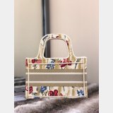 Mini Dior Book Tote Best Quality Oblique Embroidery