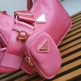 Prada Best Quality Nylon Hobo 1BH204 Knock Off Designer Bag