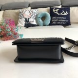 High Quality CC Le Boy Best Quality Best Black Bags lambksin 20cm