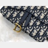 Best Dior Oblique Saddle Belt Best Quality Bag Blue