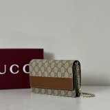 Gucci 838151/826720 Best Quality GG Emblem Wallet On Chain Bag