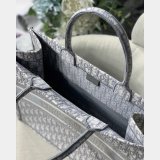 Luxury Christian Dior CD Book Tote grey Best Quality Bags