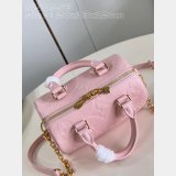 Perfect Pink M47136 Speedy Bandoulière 20 Best Quality Louis Vuitton Bag