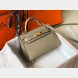 Earth yellow Mini Kelly Hermes Best Quality Handbags