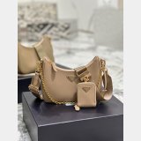 1:1 Clone Prada Best Quality Handbags Outlet Leather Hobo Re-Edition Online