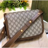 Gucci Best Quality GG Horsebit 1955 shoulder 602204 Brown bag