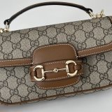 Designer Gucci Horsebit 1955 Soft Small Top Handle Shoulder 815206 Bag