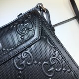 Gucci Best Quality 625782 Black GG embossed messenger bag