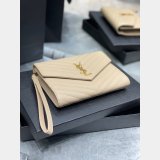Buy Best Quality YSL Saint Laurent Monogram Clutch 617662 Quilted Grain