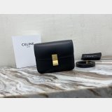 Best Quality Celine Teen Classic Leather Shoulder Black Bag