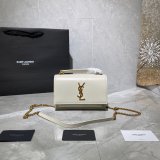 Best Quality YSL Sunset 19cm Pursesre Store Cream