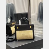 Best Quality YSL Saint Laurent Nano Manhattan Top Handle Brown/Black Bag