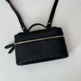 Best Quality Gucci GG Emblem Super Mini 1:1 Mirror 815949 Black Bag