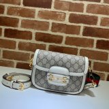 Gucci Best Quality Horsebit 1955 mini bag white
