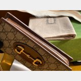 Designer Gucci Best Quality Horsebit 1955 wallet with chain 621892 GG Supreme