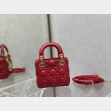 Best Quality Fashion Dior Micro Lady 1:1 Mirror 12CM Bag