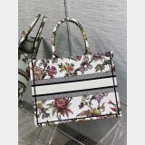 Christian Dior 26.5/36/41.5CM AAA+ Best Quality Canvas CD Book Tote Bag