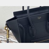 Celine Best Quality Navy blue Luggage plain calfskin portable