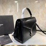 High Quality Best Quality YSL 578000 Cassandra Top Handle Black Bags
