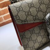 Gucci Best Quality Dionysus GG Supreme mini 421970 Red Fake bag