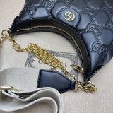 Gucci Best Quality 739709 GG Matelassé Duplicate Shoulder Pink Bag