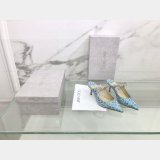 Animal Print Glitter Accents Mules Jimmy Choo Knockoff Shoes