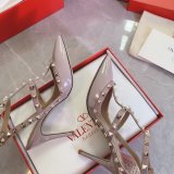 Wholesale 2023 Best Quality Valentino Three belts Middle Heel Perfect Shoes