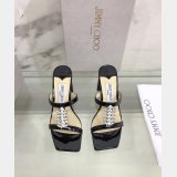 Top Designer Flat Sandals Jimmy Choo Heel 7 cm High Best Quality Shoes