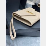Buy Best Quality YSL Saint Laurent Monogram Clutch 617662 Quilted Grain