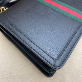 Gucci Black/Cream Ophidia small top handle Best Quality bag