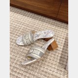 Best Quality Designer Dior Dway One-word embroidered slippers Shoes Online