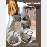 News Best Best Quality Hermes Mirror Single Compartment 23CM Epsom Bags