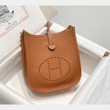 Best Quality Hermes Evelyne III TPM Mini Camel Bags