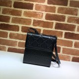 Gucci Best Quality 625782 Black GG embossed messenger bag
