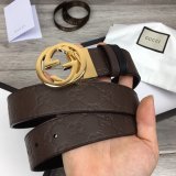 Fake Gucci 37MM Double G leather Best Quality belt