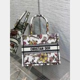 Christian Dior 26.5/36/41.5CM AAA+ Best Quality Canvas CD Book Tote Bag
