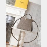 Top Fendi Peekaboo I See U Petite Calf leather Bag