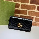 Gucci high quality Designer Best Quality GG Marmont continental wallet 443436 Bag