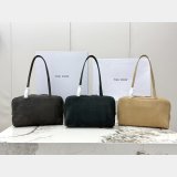 the Row Astra Bowling Suede Bag