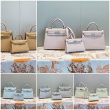 Hermes Outlet Epsom Kelly 19/25/28CM 1:1 Best Quality Bag
