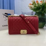 Best Quality CC Le Boy Flap Bag caviar leather 25CM
