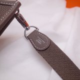 Hermes Mini Evelyne Handbags Best Quality Coffee