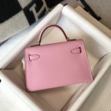 Hermes Outlet 1:1 Best Quality Mini Kelly Pink Handbags