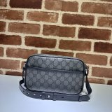 High Fashion Gucci 768391 Shoulder Grey and Black Best Quality Bag