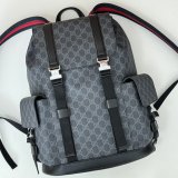 Gucci Men 792080 GG Designer Best Quality Backpack In Black GG Supreme