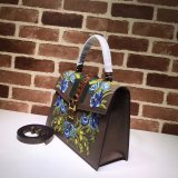 AAA+ Gucci Best Quality 431665 Leather Sylvie Medium Top Handle Bag